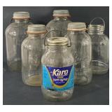 (H) Lot of Glass Jars including "Ball" Perfect