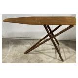 (M)Vintage Wooden Folding Ironing Board A leg