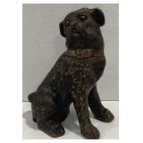 (X) Bronze "Pug" Dog Sculpture. (Approx. 11 in