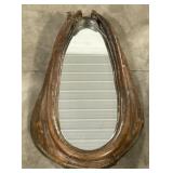 (AM) Horse Collar Mirror Appr 27.5 inches