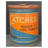 (M) Vintage Catcher Rough Cut Tobacco Tin.