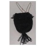 (AM) Vintage Black Coin Purse. Measures