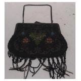 (AM) Vintage Beaded Multi-Colored Coin Purse.