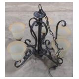 (AM) Metal Hanging Chandelier. Measures
