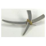 (XX)Vintage Mexico Sterling Silver Brooch/Pendant