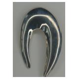 (XX)Vtg. Sterling Mexico Modernist Brooch