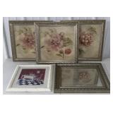 (H) Lot Of Framed "Blum" Artwork w/ Mirror &