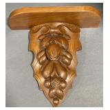 (X) Decorative Wooden Wall Shelf. (Approx. 12in
