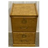 (AV)Wooden Two Tiered Filing Cabinet Approx