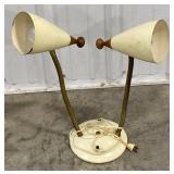 (AV)Vintage Double Gooseneck Adjustable Metal