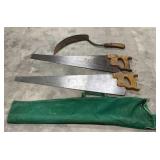 (AM)Assorted Vintage Wood Handled Hand Saws
