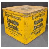 (M) Vintage Krispy Crackers Sunshine Biscuits