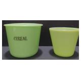 (M) Vintage McK Cereal Container. Measuring