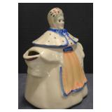(M) Vintage S. Mary Ann Pottery Tea Pot. Measures