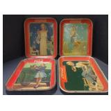 (M) Vintage Coca Cola Advertising Metal Trays.