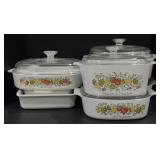 (M) Corning Ware Spice of Life Baking Dishes