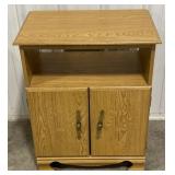 (P)Swivel Top Wooden TV Stand Approx 15x24x32in