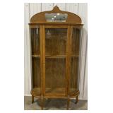 (P)Decorative Rounded Front Curio Cabinet