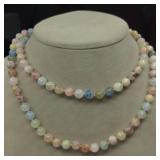 (XX) Sterling Clasp Multi Color Morganite Gem