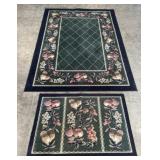 (AM) Milliken Emerald Fruit Medley Two Piece Rug