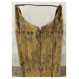 (H) Primitive Wood Snow Sled Appr 25x45x10 inches