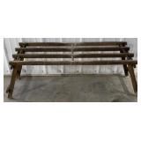 (H) Vintage Wooden Wash Stand. (Approx. 16in x