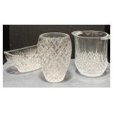 (M) Lot of Crystal Items Including Ceskci Vase,