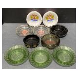 (M) Vintage Ash Trays Including MGM Studios Green