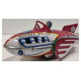 (M) Vtg Tin Litho Rocket Racer MF 735(approx 7.5")