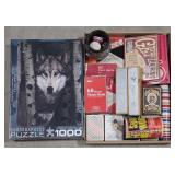 (M) Lot of Card Games, Puzzles, & Yahtzee