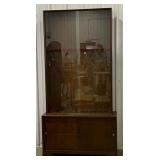 (AV)Wooden Gun Display Cabinet Cabinet and