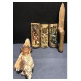 (AM) Native American Themed, Resin Decorations.