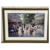 (X) Wall Decor Framed print. Appr  39"x28"