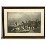 (X) Print Of  The Old Berkshire Hunt. 30"x22"