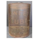 (M) Vintage Light Sweet Tobacco Tin. Measuring
