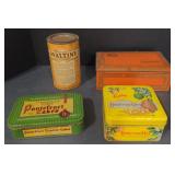 (M) Vintage Tins. Including Ovaltine,