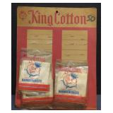 (M) Vintage King Cotton Handkerchiefs Display