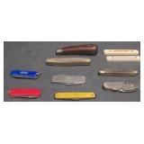 (M) Various Pocket Knives. Longest Measuring
