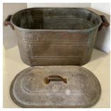 (H) Wash Boiler And Metal Lid (Lid Does Not Fit