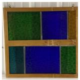 (AM) Leaded Stain Glass Window. (Approx. 24.5in