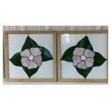 (AM) Hangable Leaded Stain Glass Window Art.