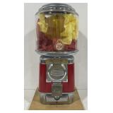 (H) Beaver Gum Ball Machine Appr 9x17.5 inches