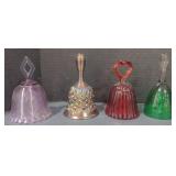 (M) Glass Bells including a Fenton