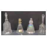 (M) Glass Bells including Cut Crystal