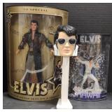 (M) Elvis Dolls & Pez Dispenser (approx 1