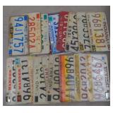 (M) Vintage Indiana Liscence Plates. Measures