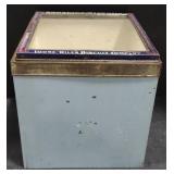 (M) Sunshine Biscuit Box w/ Glass Lid (approx 10"