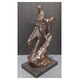 (AM) Fredrick Remingten Metal Western Cowboy