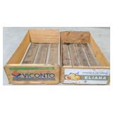 (M) Wooden Produce Crates (approx 11.5" x 20")