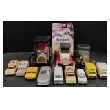 (M) Flat of Hot Wheels & Matchbox Cars w/ Tin